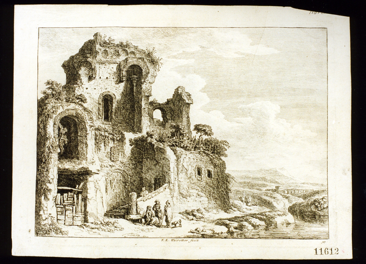 paesaggio (stampa) di Weirotter Franz Edmund (terzo quarto sec. XVIII)