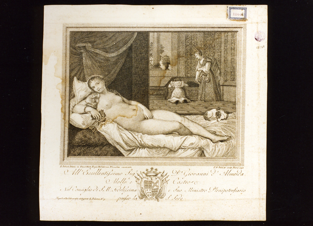 Venere (stampa tagliata) - ambito italiano (sec. XVIII)