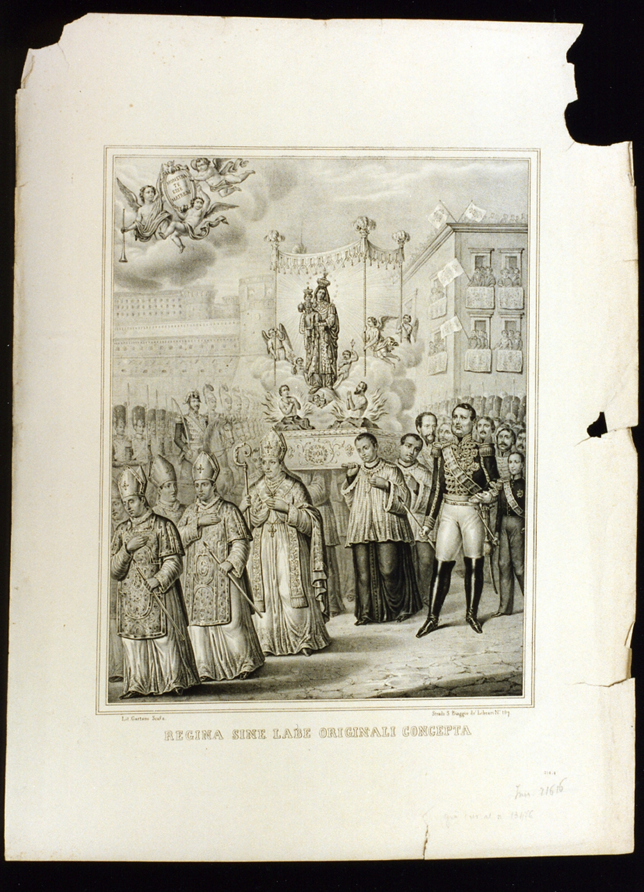 processione (stampa) - ambito italiano (sec. XIX)