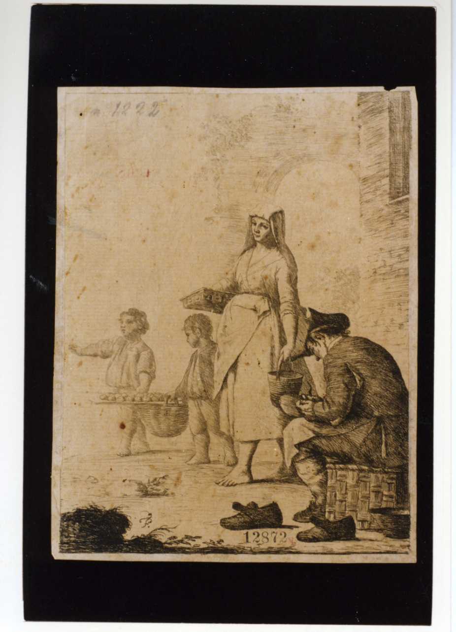 figure popolari con ciabattino (stampa) di Fabris Pietro (secc. XVIII/ XIX)