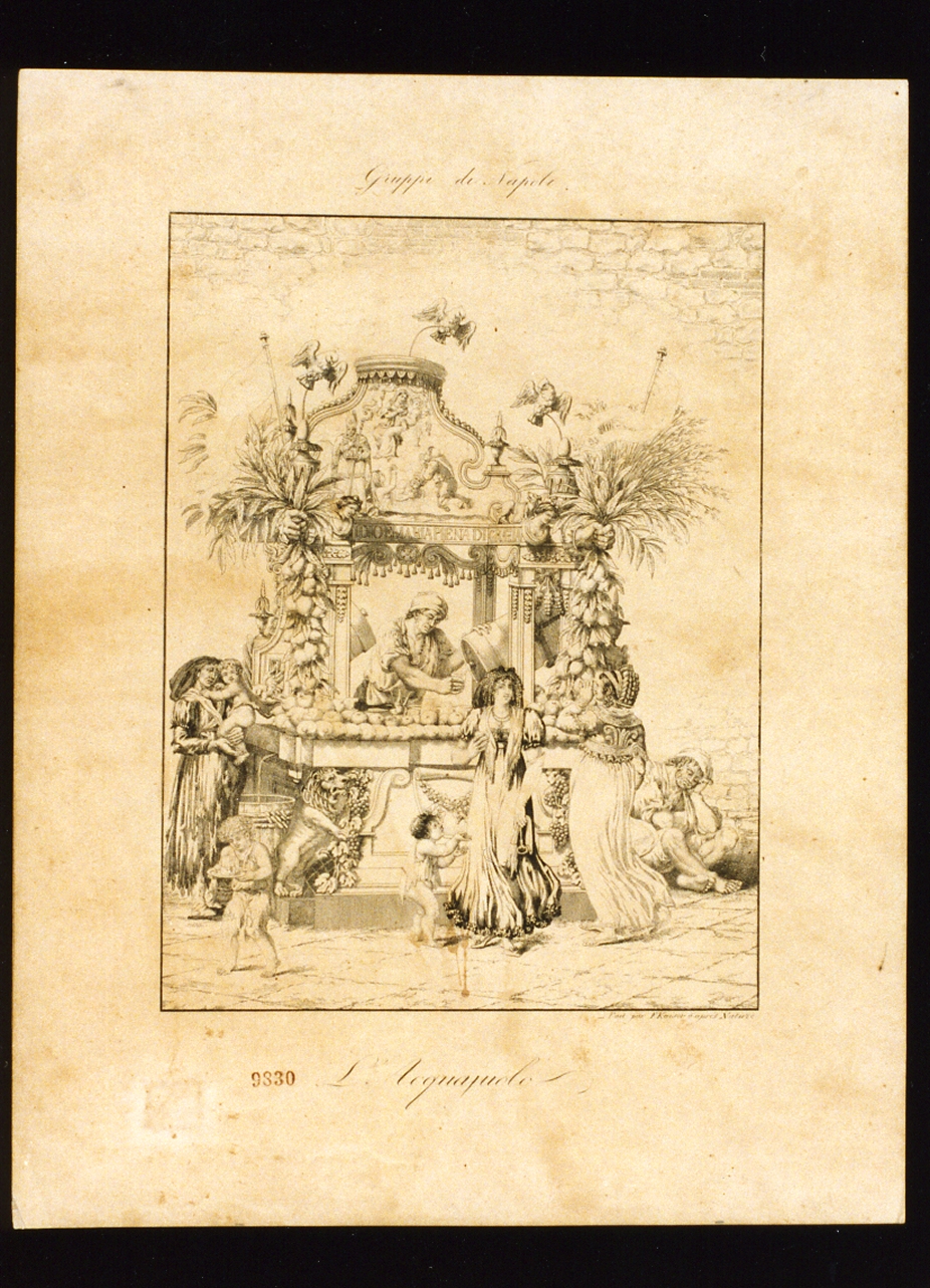 acquaiolo (stampa) di Kaiser Ludwig Friederich (sec. XIX)