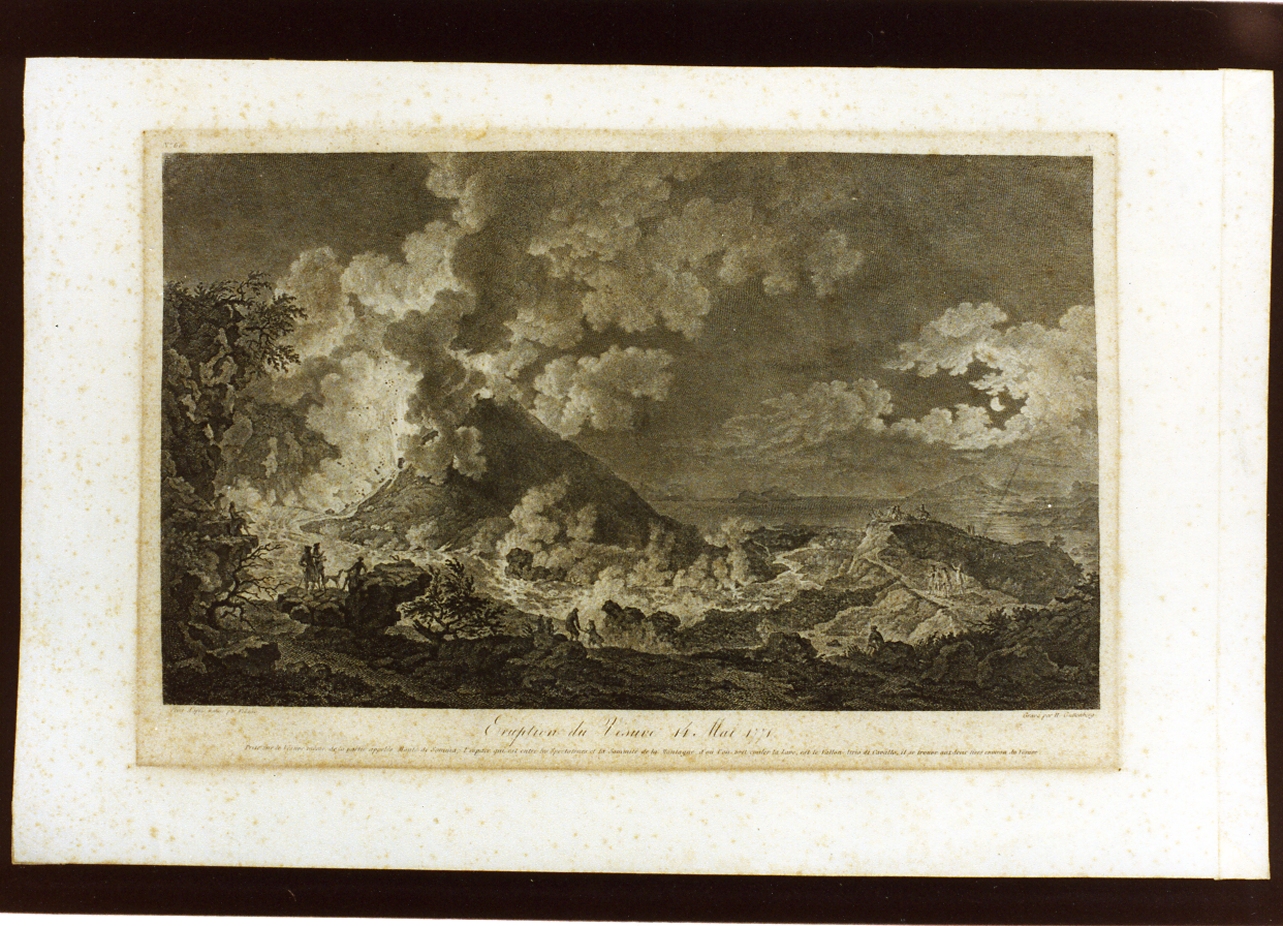 eruzione del Vesuvio del 14 maggio 1771 (stampa) di Guttenberg Heinrich (secc. XVIII/ XIX)