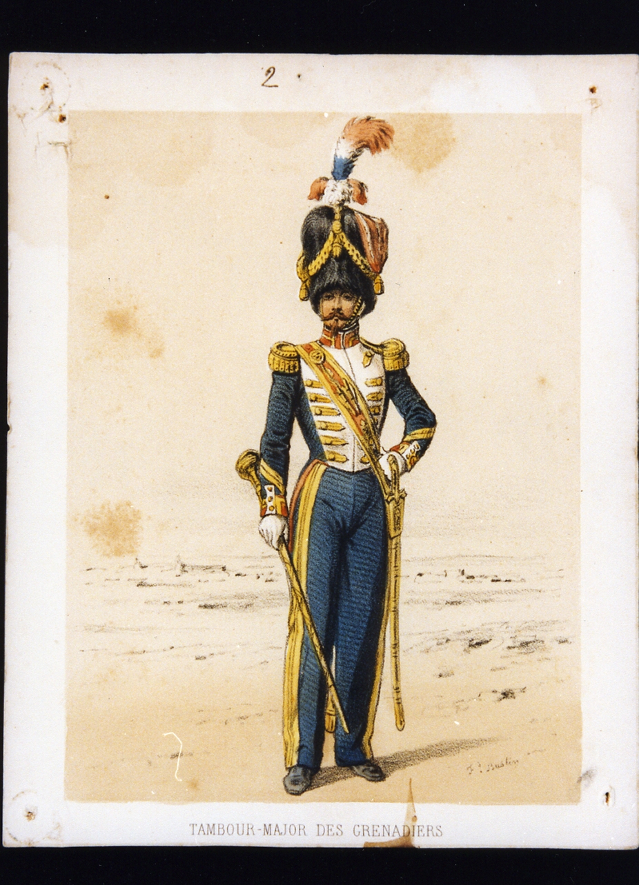 figura maschile (stampa a colori) - ambito francese (sec. XIX)