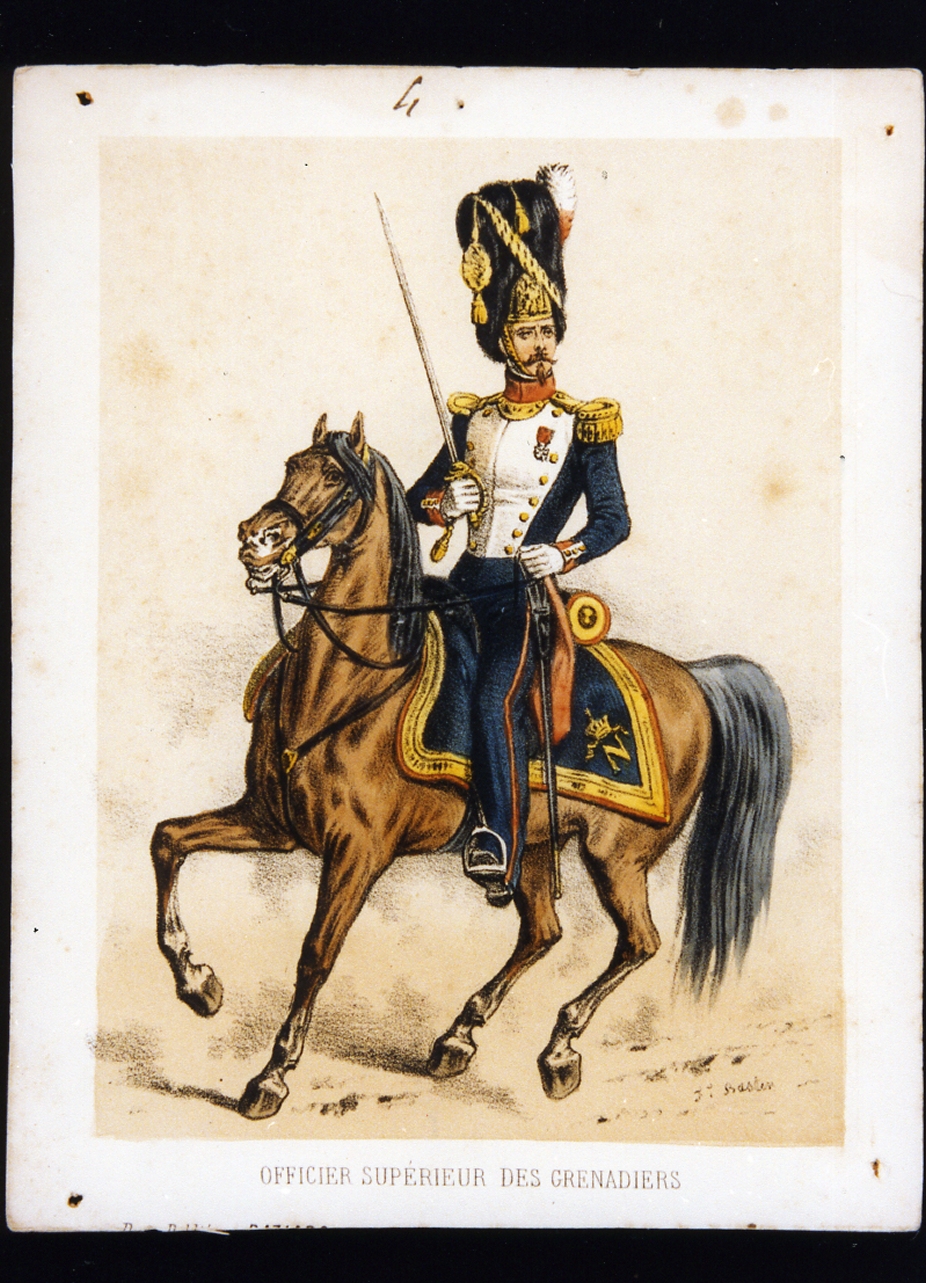 figura maschile (stampa a colori) - ambito francese (sec. XIX)