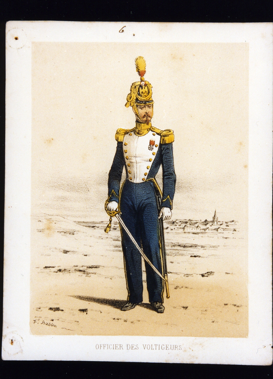 figura maschile (stampa a colori) - ambito francese (sec. XIX)