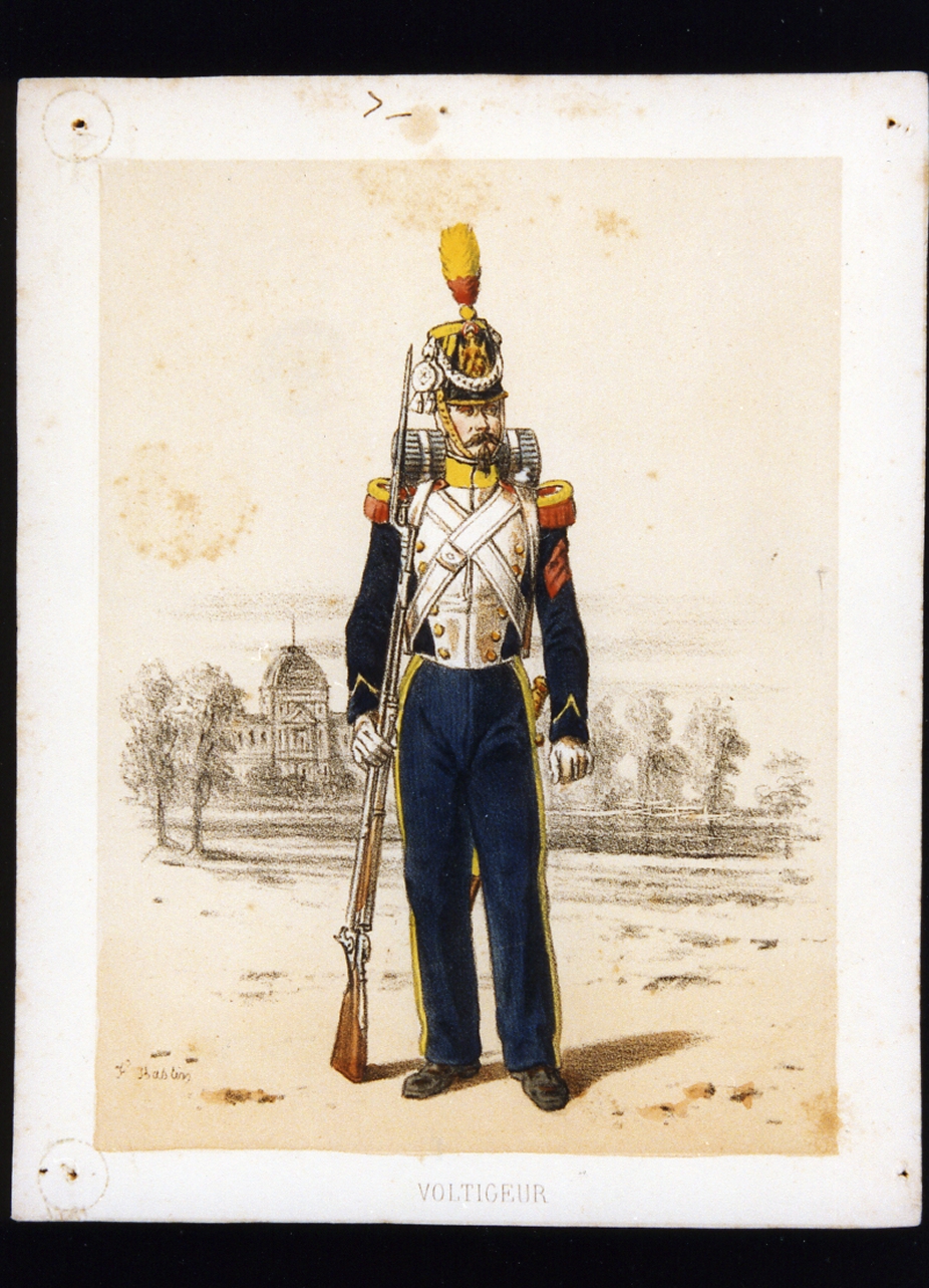 figura maschile (stampa a colori) - ambito francese (sec. XIX)