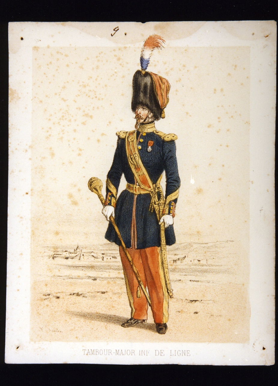 figura maschile (stampa a colori) - ambito francese (sec. XIX)