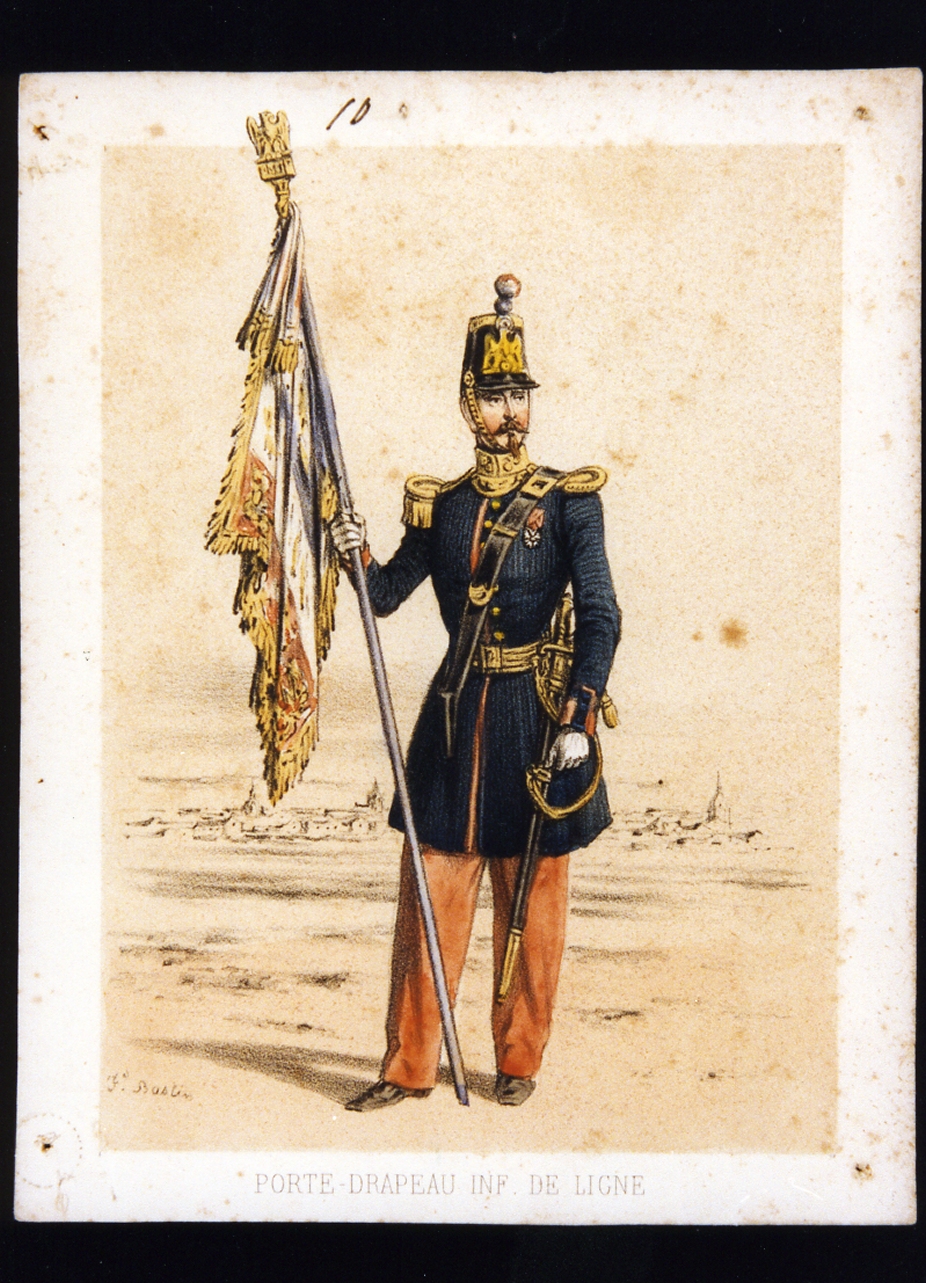 figura maschile (stampa a colori) - ambito francese (sec. XIX)