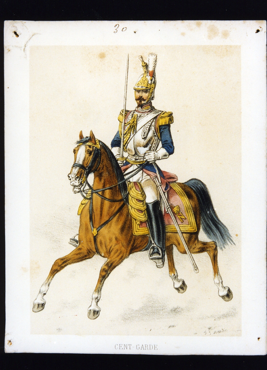 figura maschile (stampa a colori) - ambito francese (sec. XIX)