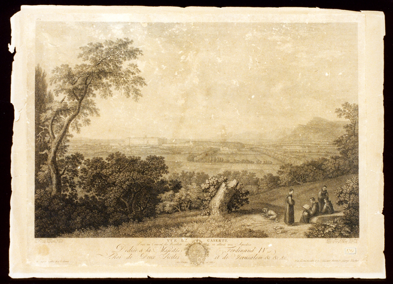 veduta di Caserta (stampa) di Hackert Georg, Hackert Philipp - ambito francese (secc. XVIII/ XIX)