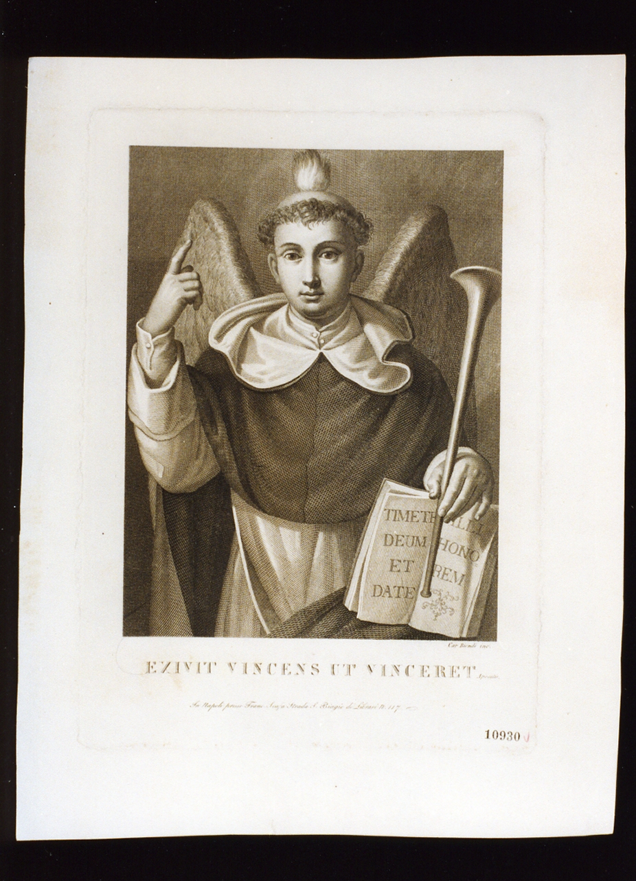 San Vincenzo Ferrer (stampa) di Biondi Carlo (prima metà sec. XIX)