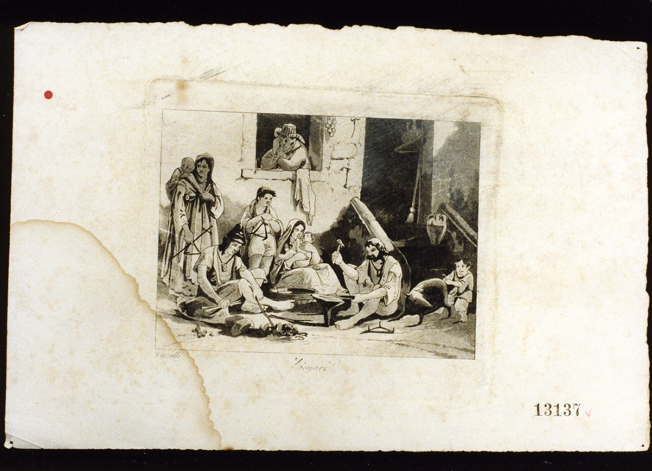 zingari (stampa) di Vianelli Achille (sec. XIX)