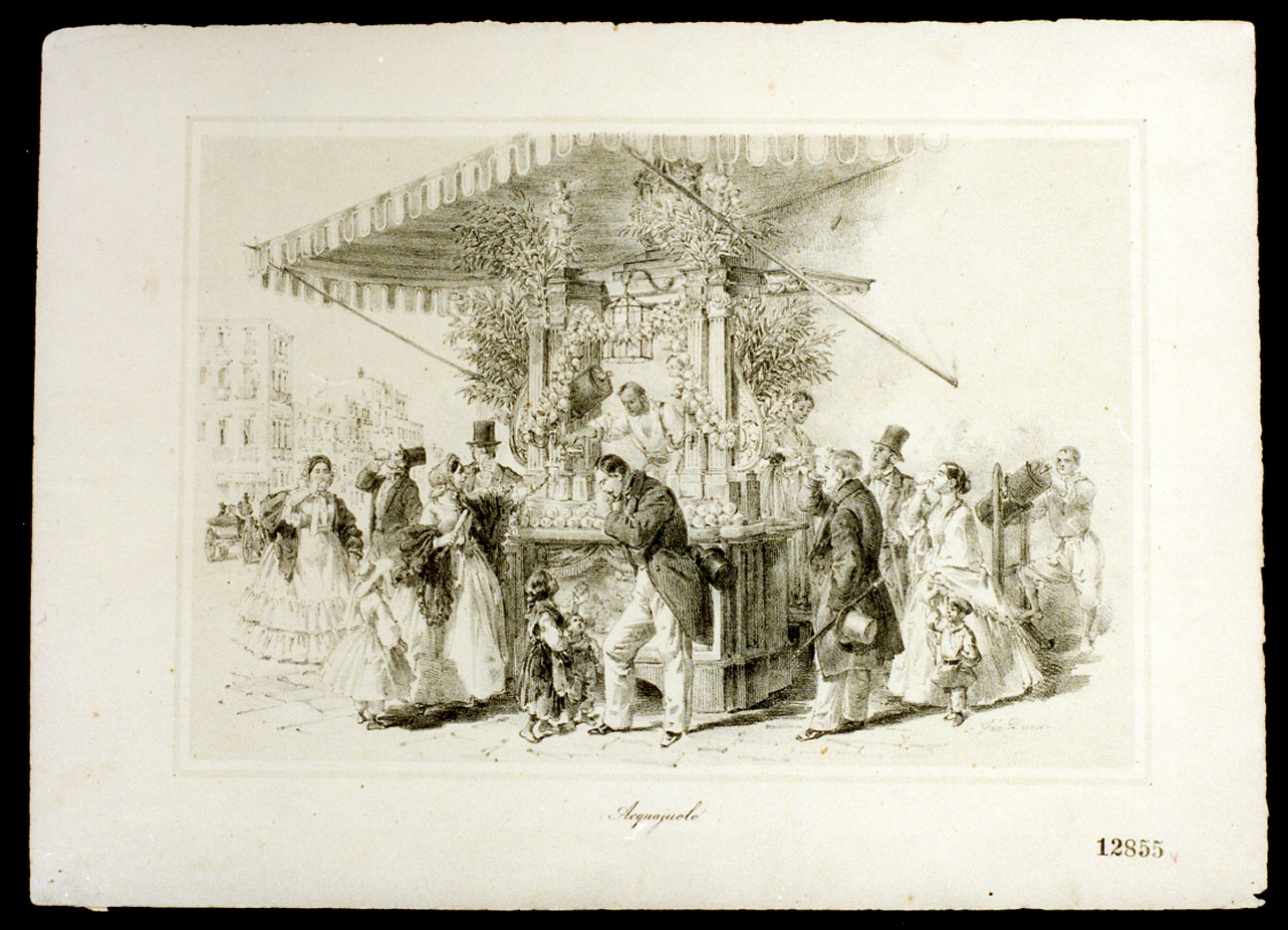 acquaiolo (stampa) di Dura Gaetano (sec. XIX)