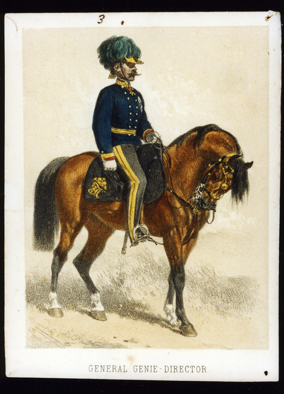 generale dell'esercito austriaco (stampa a colori) di Strassgschwandtner Anton (sec. XIX)