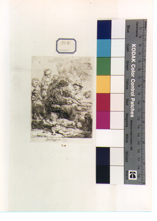 figura femminile (stampa) di Van Rijn Rembrandt Harmenszoon (sec. XVII)