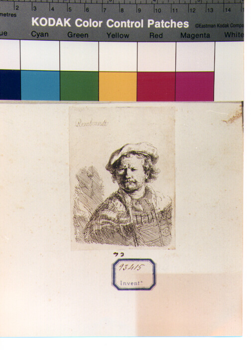 ritratto d'uomo (stampa) di Van Rijn Rembrandt Harmenszoon (sec. XVII)