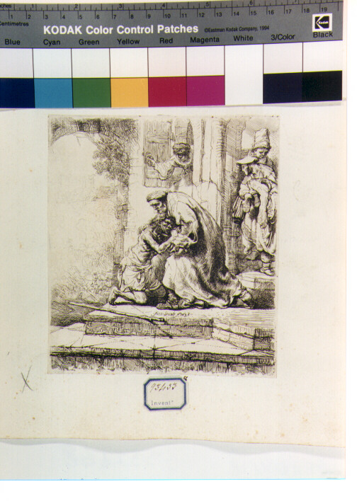 ritorno del figliol prodigo (stampa) di Van Rijn Rembrandt Harmenszoon (sec. XVII)