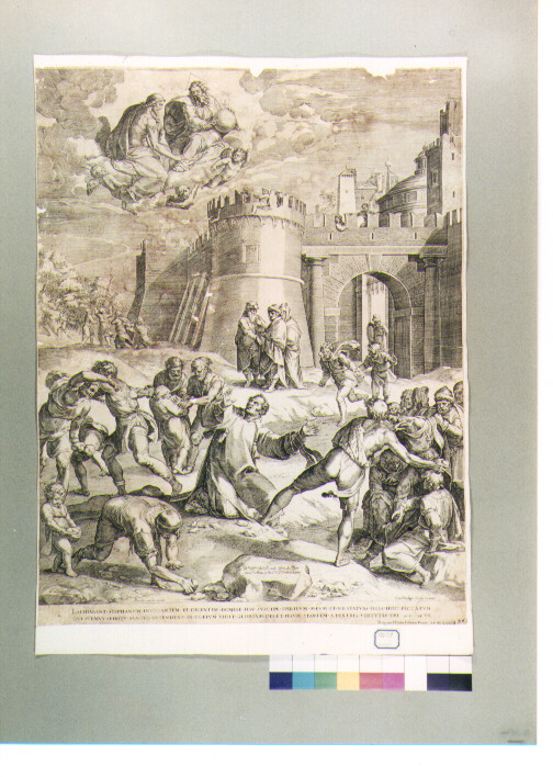 lapidazione di Santo Stefano (stampa) di Venusti Marcello (sec. XVI)