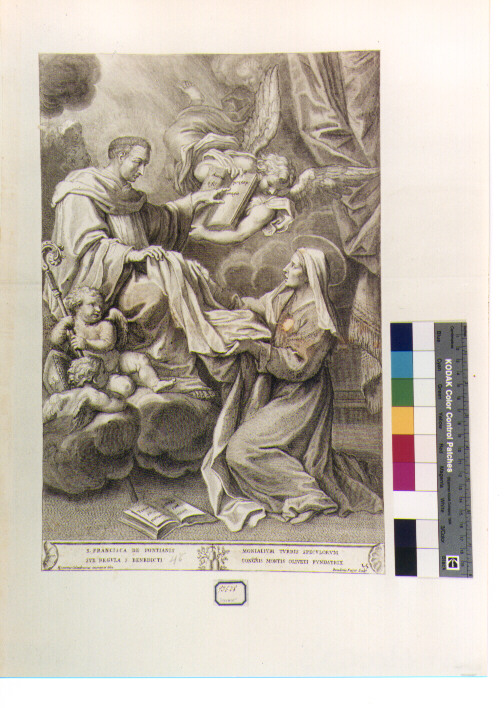 San Benedetto (stampa) di Calandrucci Giacinto, Farjat Benoit (secc. XVII/ XVIII)