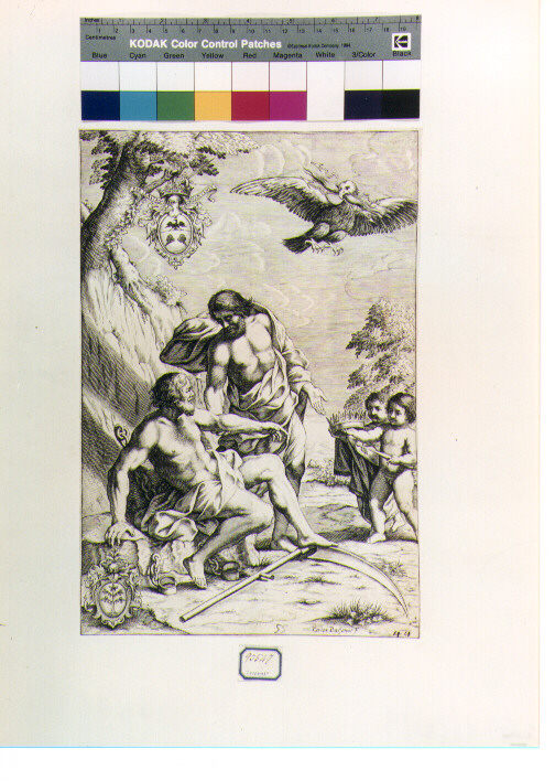 figura allegorica (stampa) di Bassano Cesare (secc. XVI/ XVII)