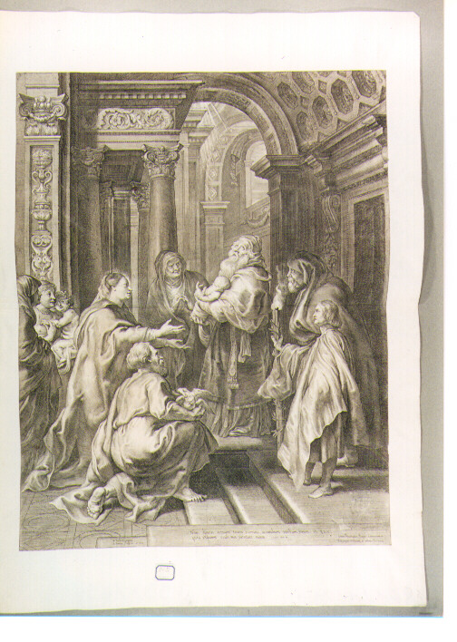 presentazione di Gesù al tempio (stampa) di Rubens Pieter Paul, Pontius Paul (sec. XVII)