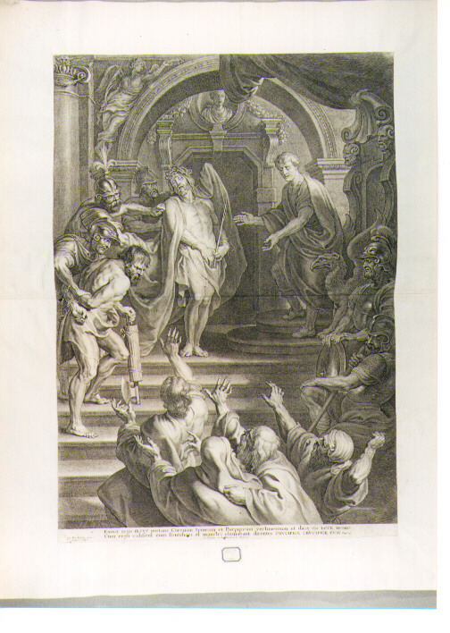 Ecce Homo (stampa) di Rubens Pieter Paul, Bolswert Schelte Adams (sec. XVII)
