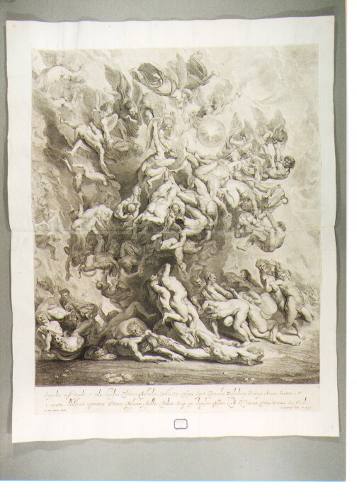 caduta di Lucifero (stampa) di Rubens Pieter Paul, Suyderhoef Jonas (sec. XVII)