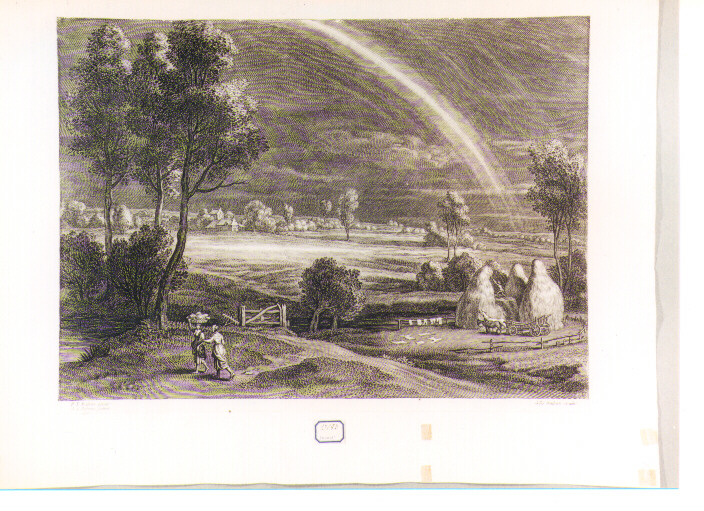 paesaggio rurale (stampa) di Bolswert Schelte Adams, Rubens Pieter Paul (sec. XVII)