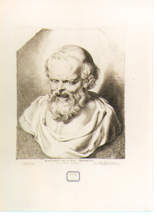 busto ritratto d'uomo (stampa) di Vorsterman Lucas I, Rubens Pieter Paul (sec. XVII)