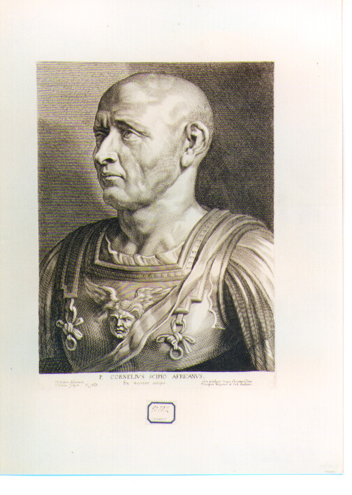 busto ritratto d'uomo (stampa) di Rubens Pieter Paul, Pontius Paul (sec. XVII)