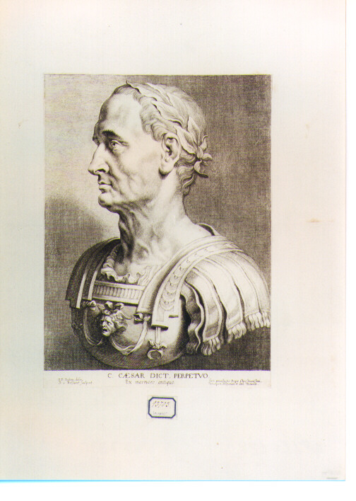 busto ritratto d'uomo (stampa) di Bolswert Boetius Adams, Rubens Pieter Paul (sec. XVII)