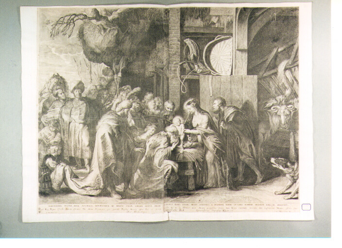 adorazione dei Re Magi (stampa) di Rubens Pieter Paul, Ragot François (sec. XVII)