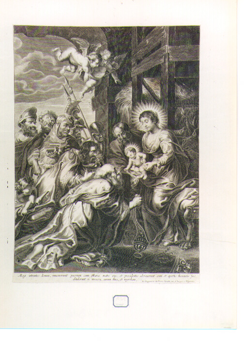 adorazione dei Re Magi (stampa) di Witdoeck Jan, Rubens Pieter Paul (sec. XVIII)