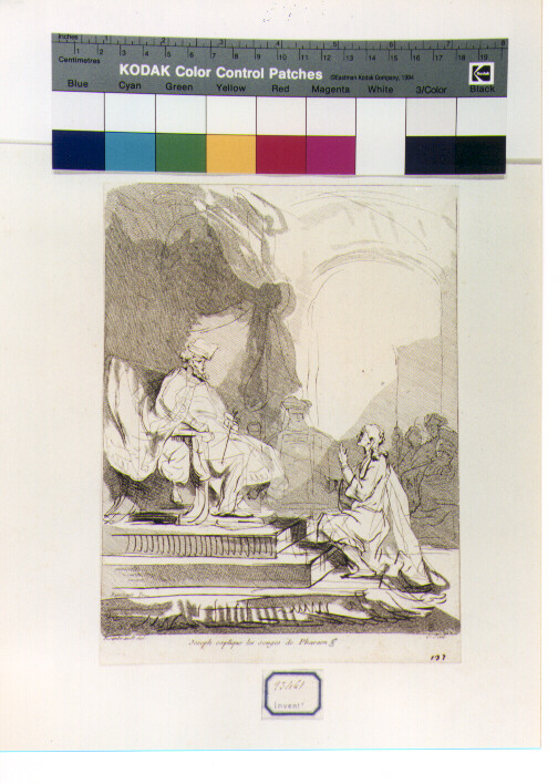Giuseppe interpreta i sogni del faraone (stampa a colori) di Van Rijn Rembrandt Harmenszoon, De Caylus Anne Claude Philippe (sec. XVIII)