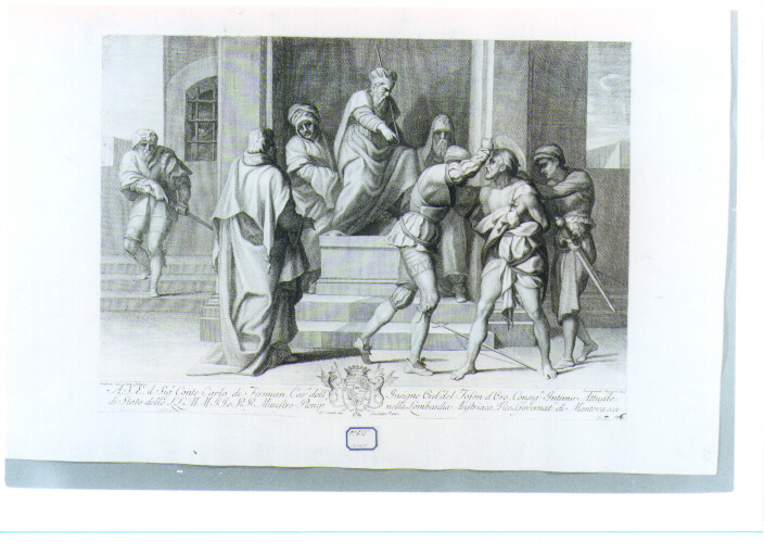 San Giovanni Battista condotto davanti a Erode ed Erodiade (stampa) di Andrea d'Agnolo detto Andrea del Sarto, Gregori Ferdinando (secc. XVIII/ XIX)