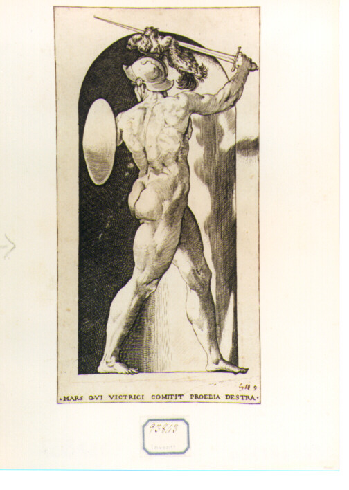 Marte (stampa) di Giovan Battista di Jacopo detto Rosso Fiorentino, Caraglio Giovanni Giacomo (sec. XVII)