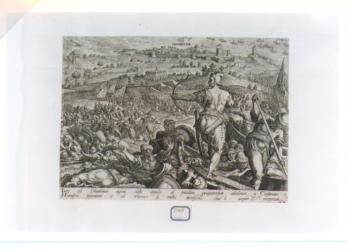 battaglia (stampa) di Van der Straet Jan detto Giovanni Stradano, Galle Philip (ultimo quarto sec. XVI)