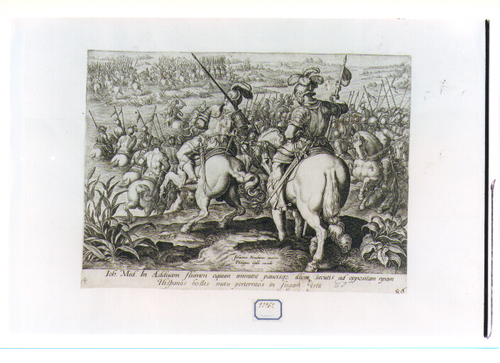 battaglia (stampa) di Galle Philip (CERCHIA), Van der Straet Jan detto Giovanni Stradano (CERCHIA) (sec. XVI)