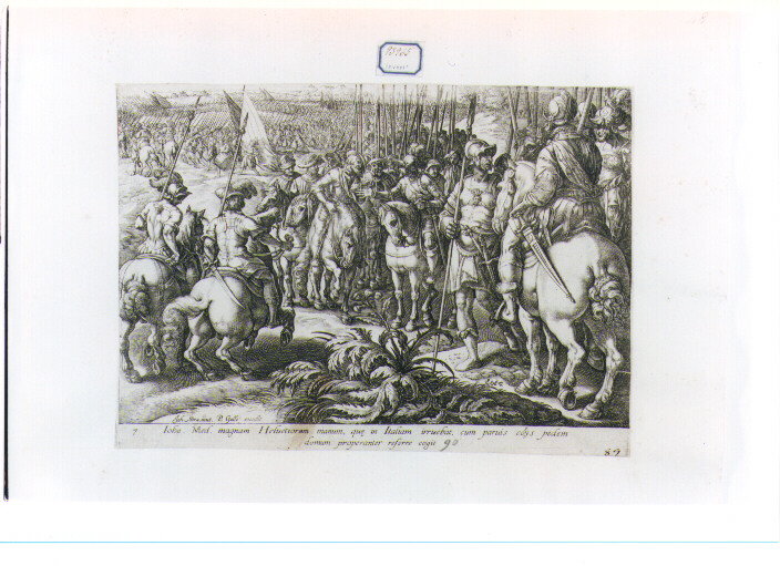 battaglia (stampa) di Van der Straet Jan detto Giovanni Stradano (CERCHIA), Galle Philip (CERCHIA) (sec. XVI)