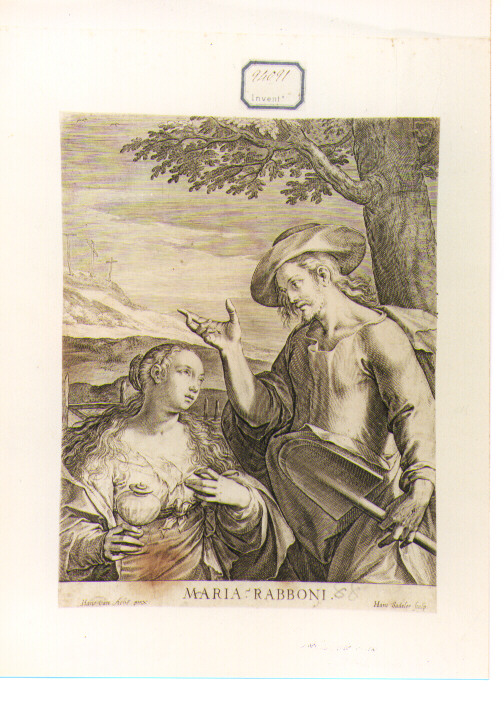 Cristo (stampa) di Van Aken Jan, Sadeler Jan il Vecchio (secc. XVI/ XVII)