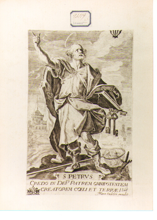 San Pietro (stampa) di Van Winghe Jodocus (CERCHIA), Barra Joannes (CERCHIA) (fine/inizio secc. XVI/ XVII)
