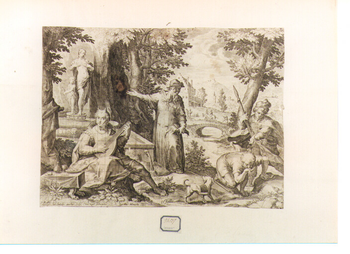 allegoria della Fecondità (stampa) di Schwarz Christoph, Sadeler Jan il Vecchio (fine/inizio secc. XVI/ XVII)