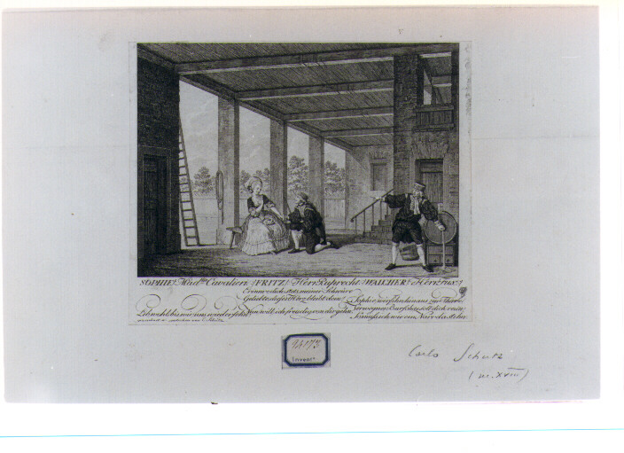 giovani amanti (stampa) di Schutz Carl (seconda metà sec. XVIII)