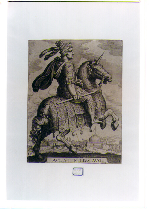 ritratto d'uomo (stampa) di Merian Matthaus il Vecchio, Tempesta Antonio (sec. XVII)