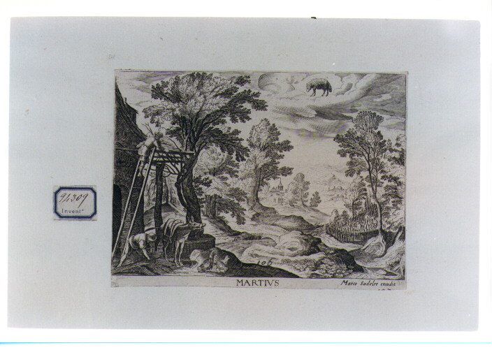 segni zodiacali dell'inverno (stampa) di Tempesta Antonio (sec. XVII)