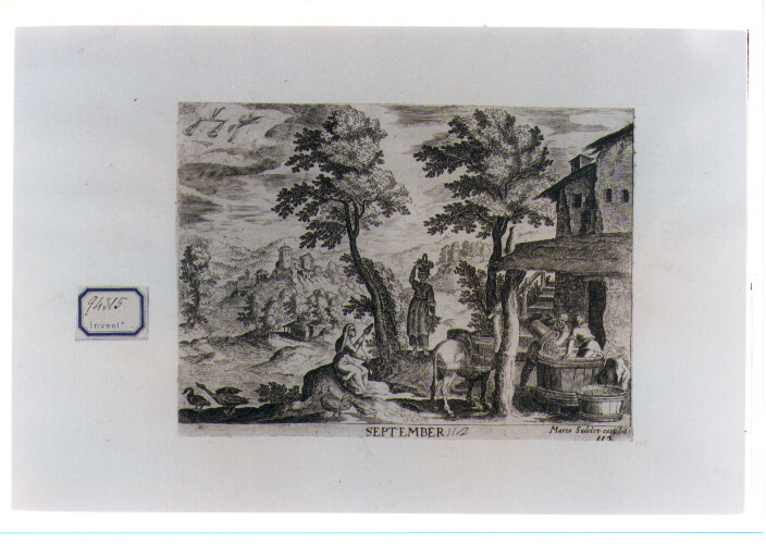 segni zodiacali dell'autunno (stampa) di Tempesta Antonio (sec. XVII)