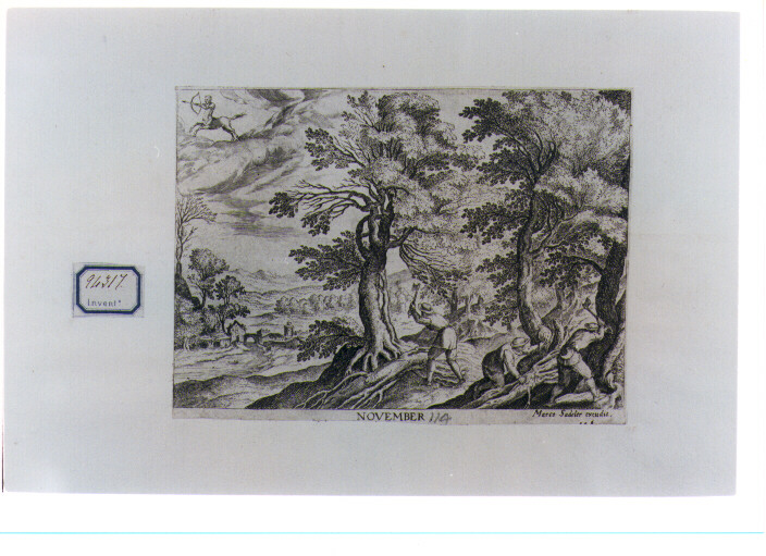 segni zodiacali dell'inverno (stampa) di Tempesta Antonio (sec. XVII)