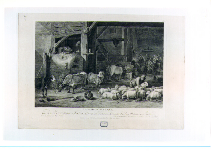 scena campestre (stampa) di Le Bas Jacques Philippe, Godefroy François (secc. XVIII/ XIX)