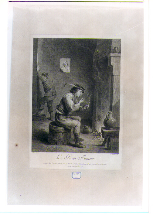 figura maschile (stampa) di Tardieu Jacques Nicolas, Teniers David il Giovane (sec. XVIII)