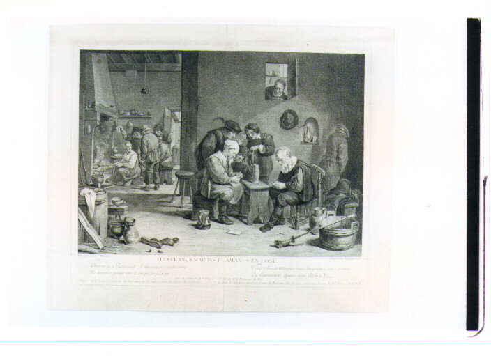 interno di osteria con figure (stampa) di Teniers David il Giovane, Lépicié Bernard (sec. XVIII)